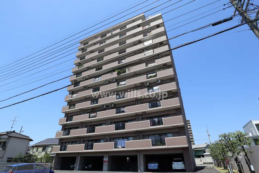 アピエス三郷の外観（南東側から）