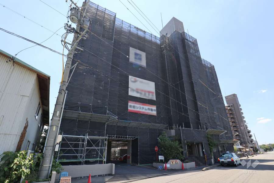 尾張旭東山コーポラスの外観（北東側から）