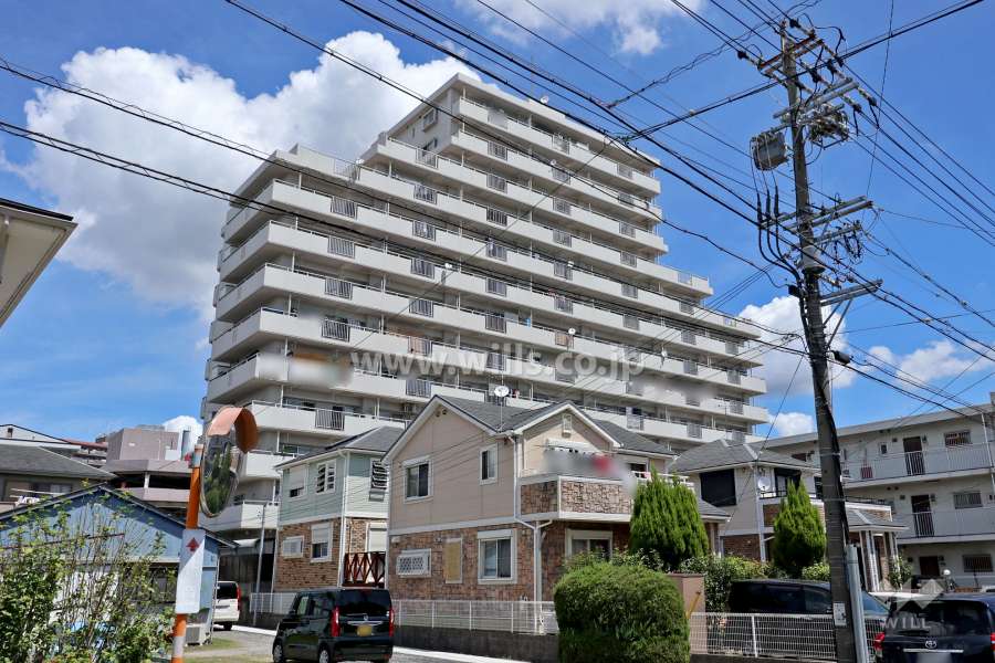 ラビデンス三郷東館の外観（南西側から）