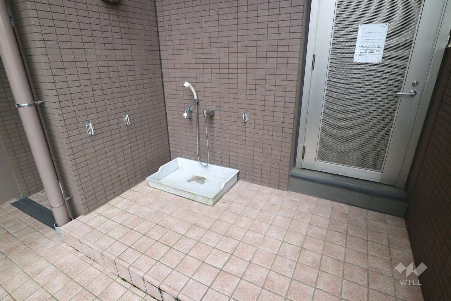 ペット用の足洗い場