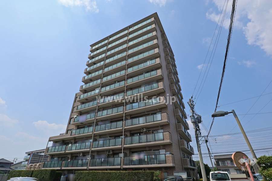 プリンスハイツ尾張旭の外観（南東側から）