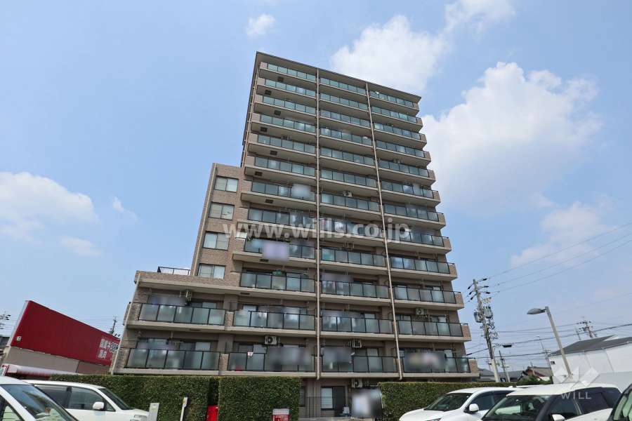 プリンスハイツ尾張旭の外観（南西側から）