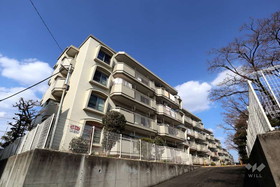 本地ヶ原住宅12号棟の外観(南東側から）