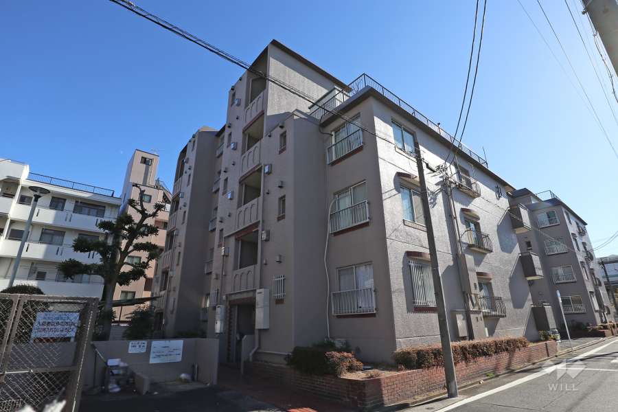 宝マリーンハイツD棟の外観（北西側から）