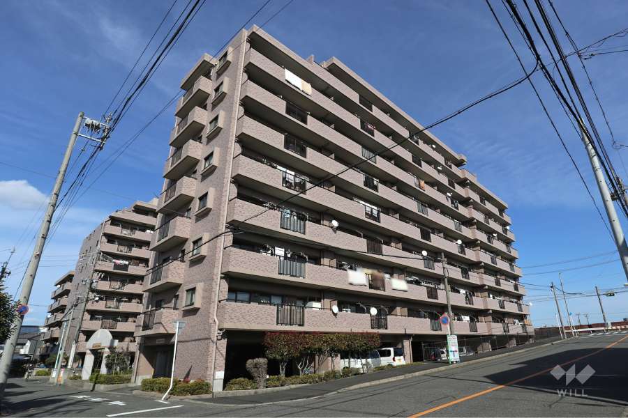 宝マンション築地ウエスト参番館の外観（南西側から）
