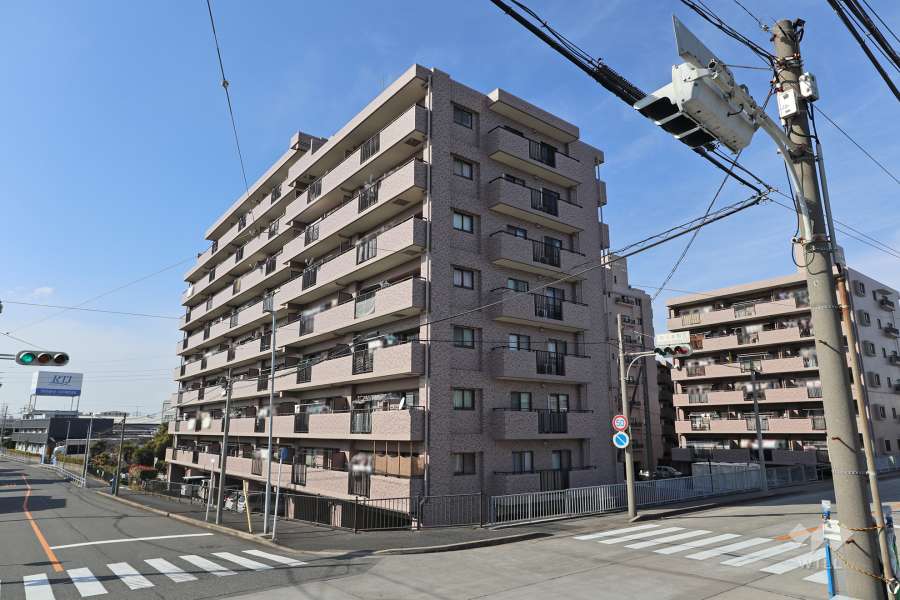 宝マンション築地ウエスト参番館の外観（南東側から）