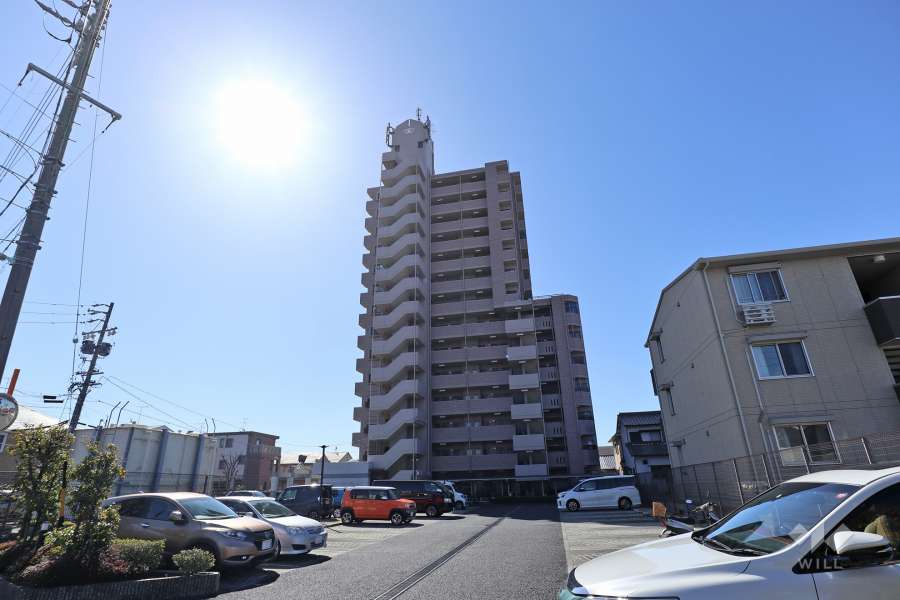 宝マンション南陽町の外観（北西側から）