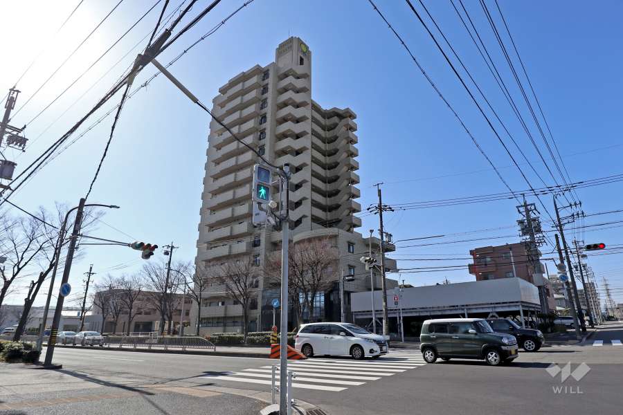 エスポア当知の外観（北東側から）