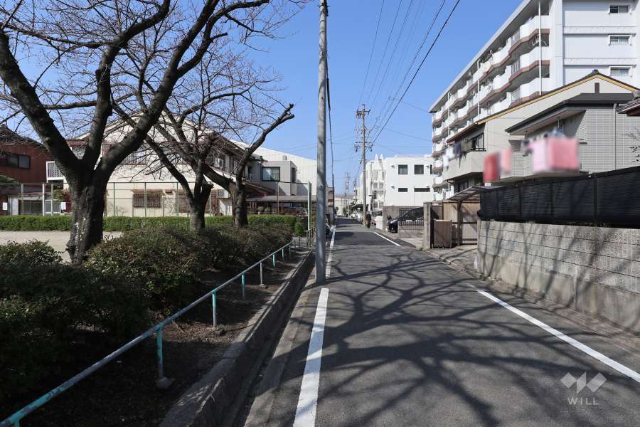 敷地南側の前面道路