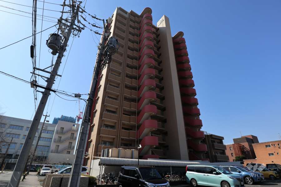 シャトレ愛松名古屋港の外観（北東側から）