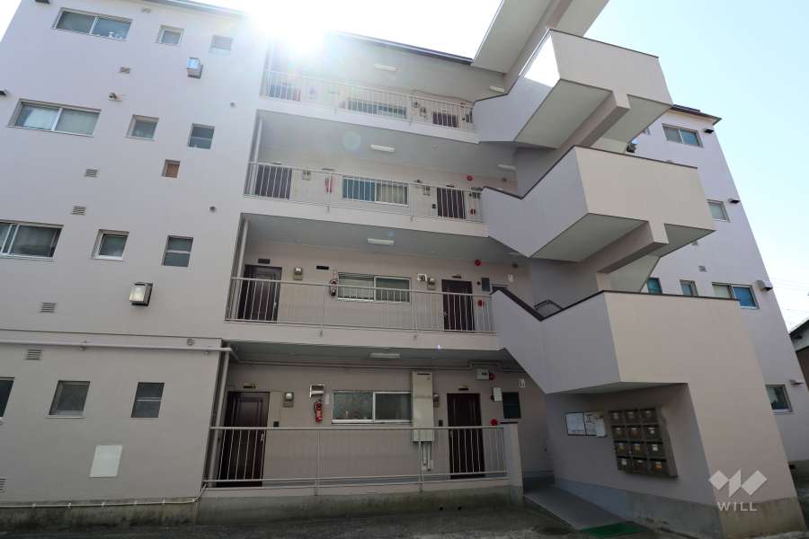 コーポ稲永南館の外観（北側から）