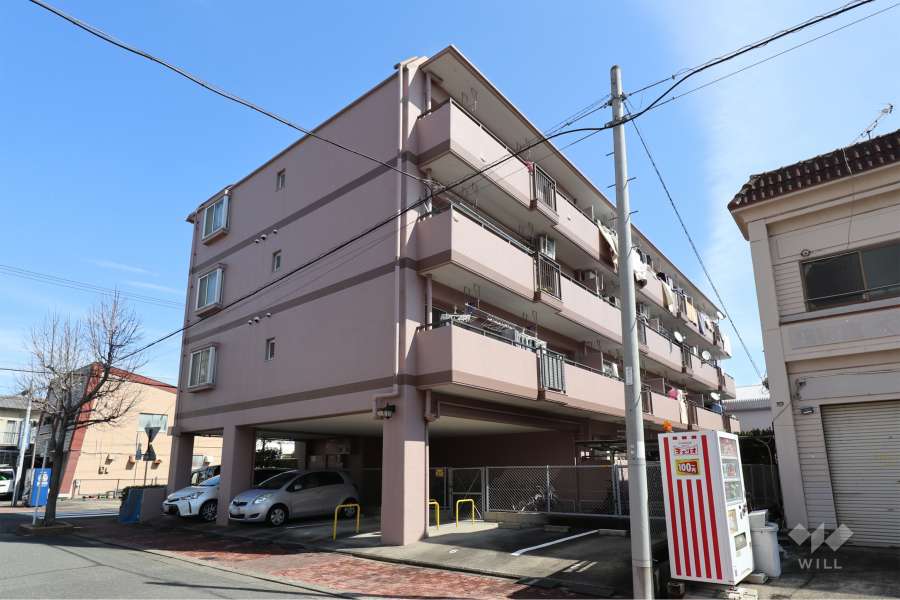 宝マンション宝神の外観（南西側から）