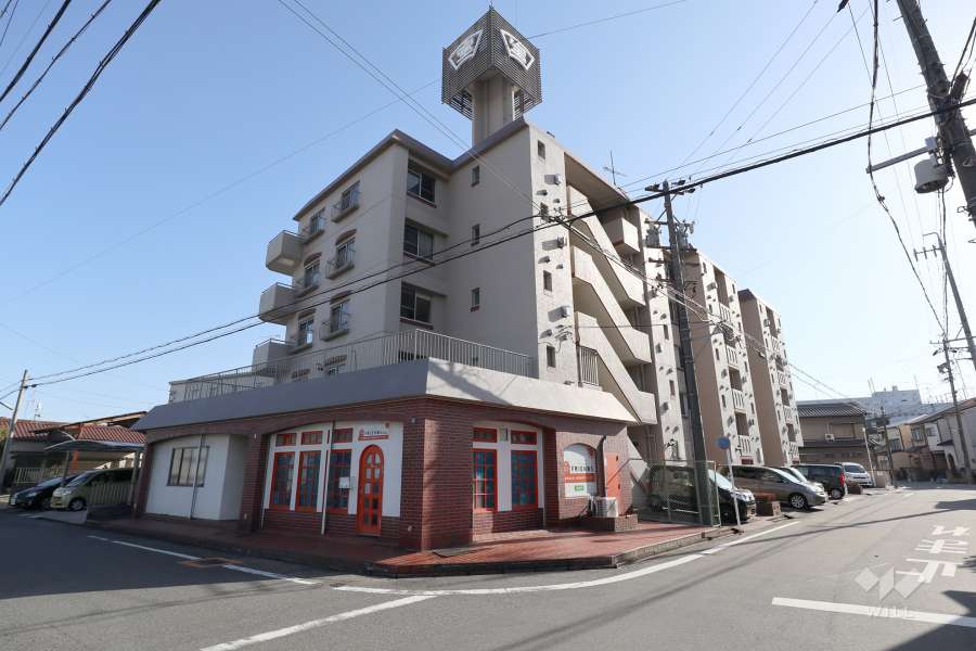 宝本宮ハイツの外観（北西側から）