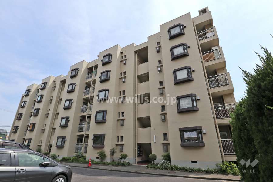 幸心西住宅1号棟の外観（北西側から）