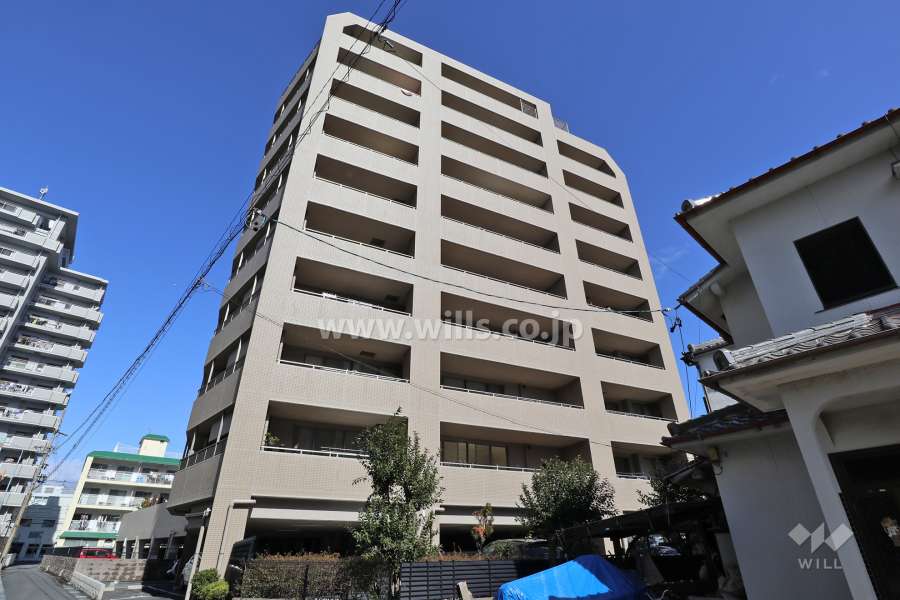 ネオグランデ藤ヶ丘の外観（南西側から）