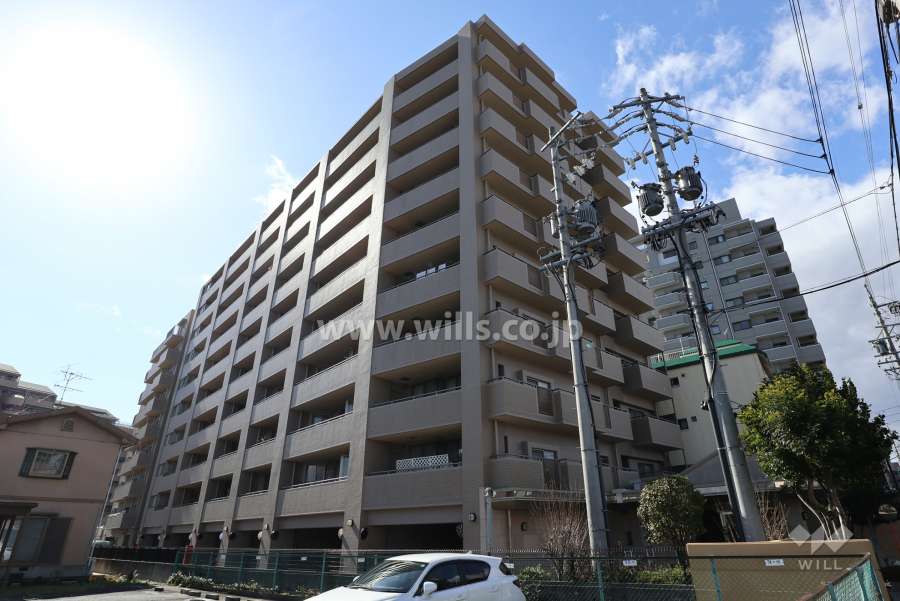 ネオグランデ藤ヶ丘の外観（北東側から）