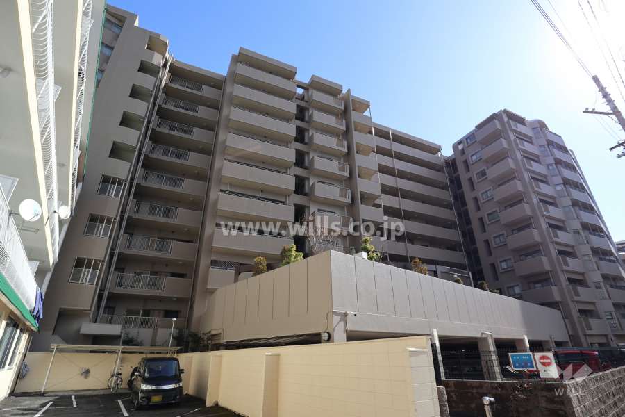 ネオグランデ藤ヶ丘の外観（西側から）