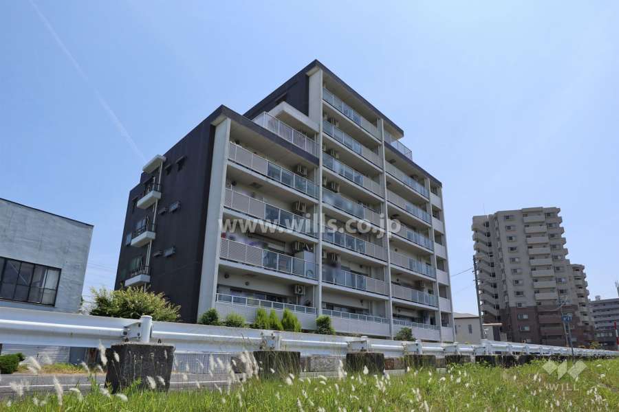 ロイヤルクレスト矢田アクアティブの外観（西側から）