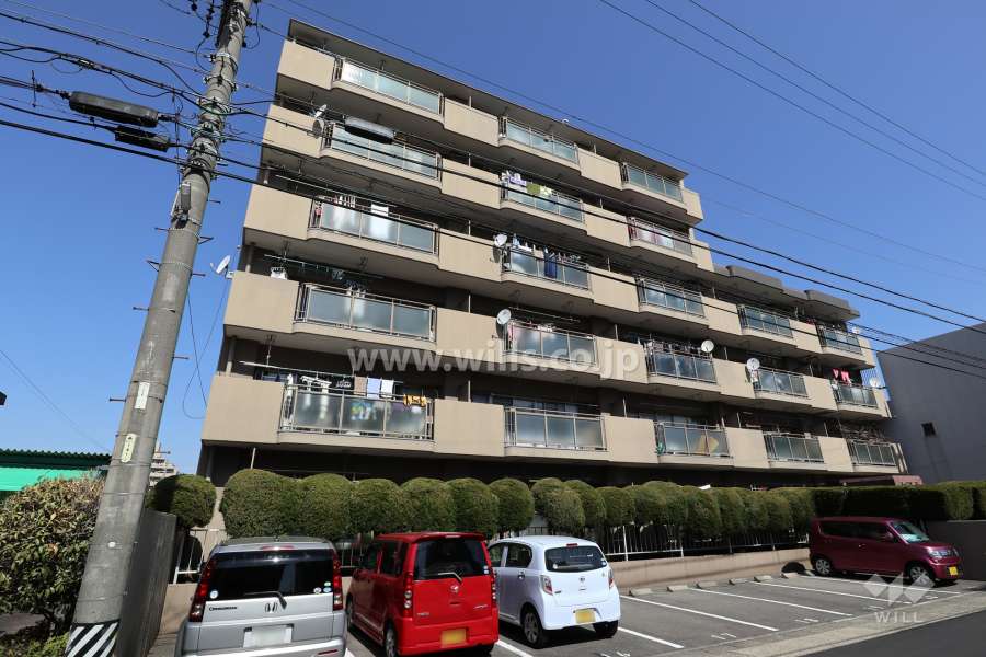ハイツ宮ノ腰の外観（南西側から）