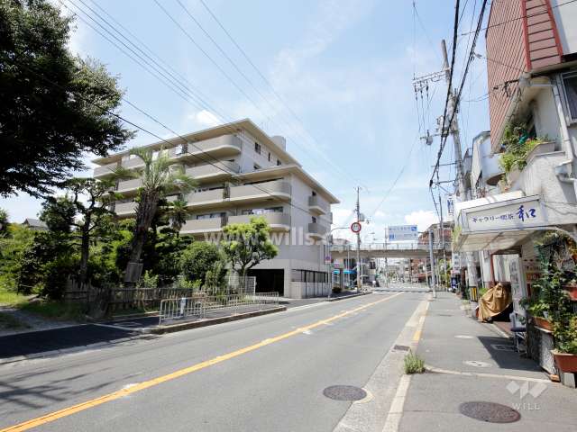 敷地の東側の前面道路