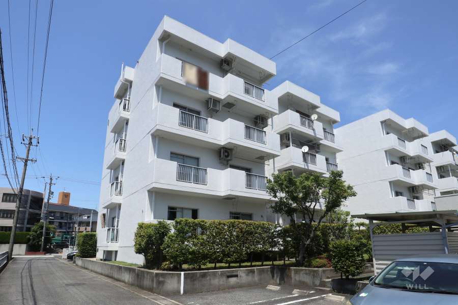 森孝台住宅1号棟の外観（南西側から）