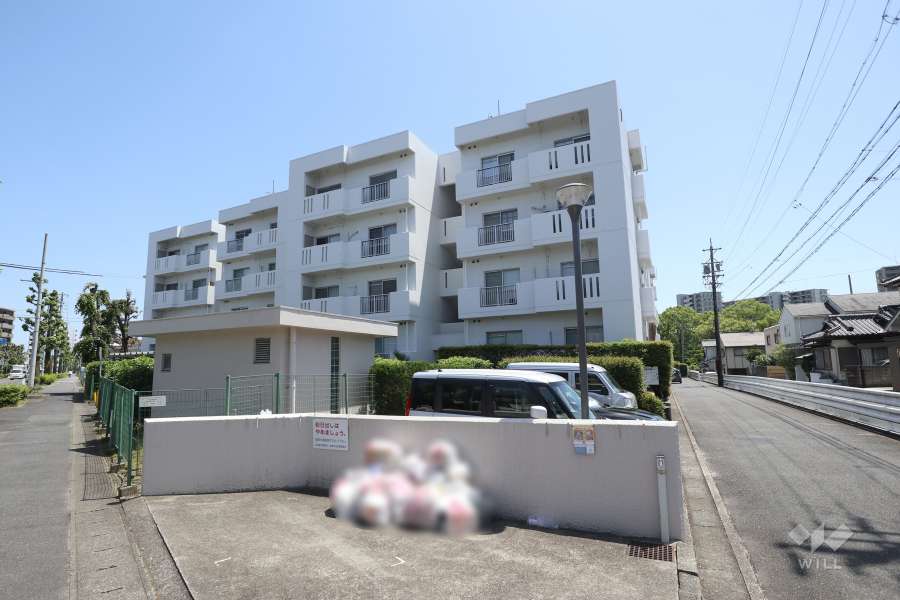 森孝台住宅1号棟の外観（北西側から）