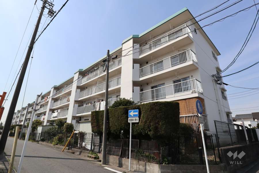 小幡ダイヤハイツＡ棟の外観（南東側から）