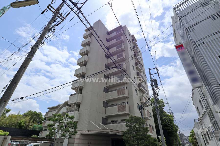 プラウド守山西新の外観（北西側から）