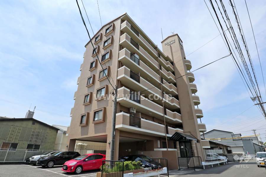 コンセール守山川宮町の外観（南東側から）