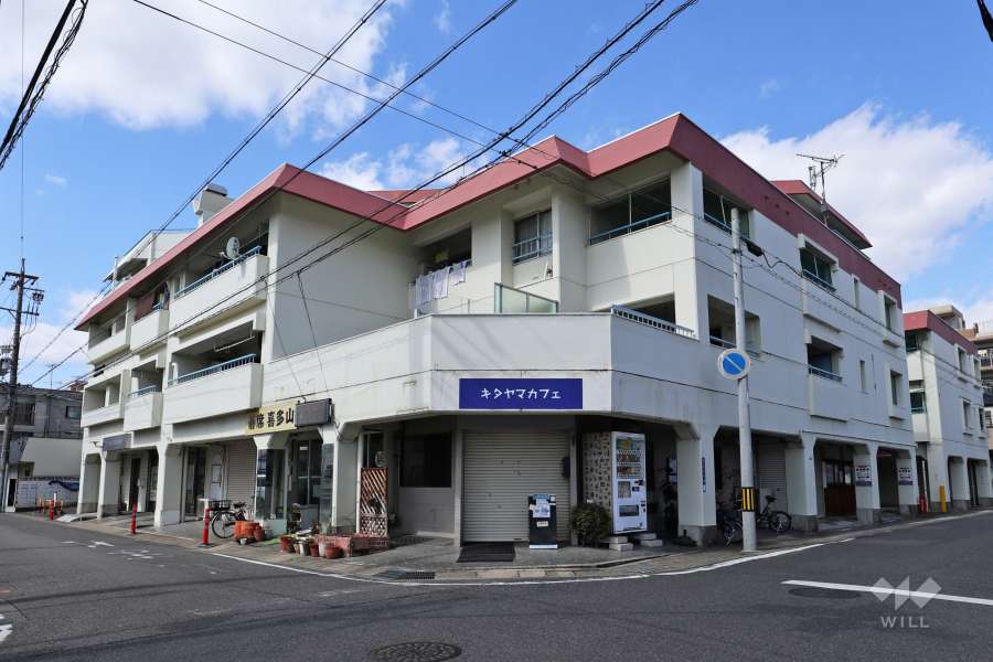 第1緑ヶ丘コーポラス南棟の外観(南東側から）