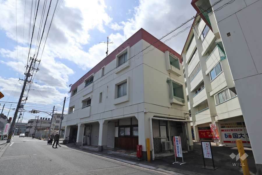 第1緑ヶ丘コーポラス南棟の外観(北東側から）