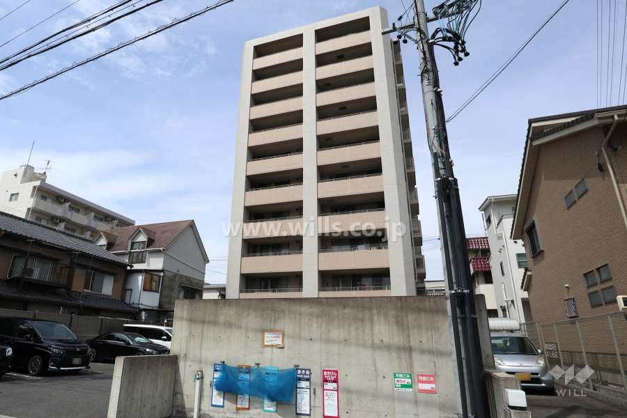 プラウド大森金城学院前の外観（南東側から）
