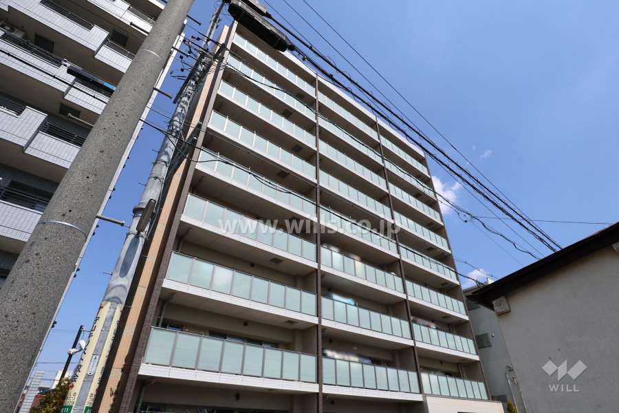 カルティア瓢箪山2の外観（南西側から）