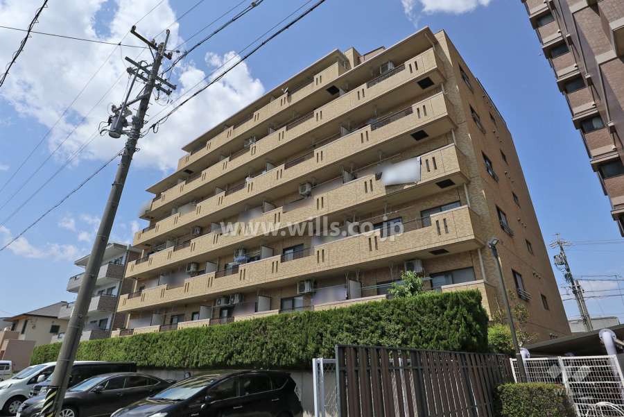 チサンマンション瓢箪山の外観（南東側から）