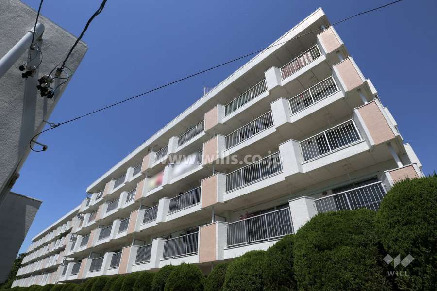 大森台住宅2号棟の外観（南東側から）