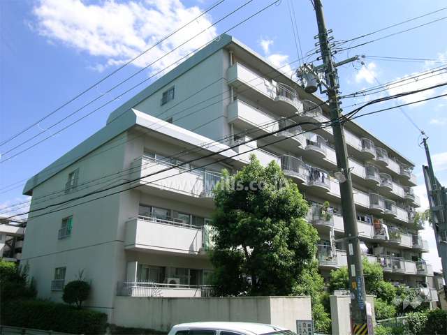 コープ野村江坂台の外観（北西側から）