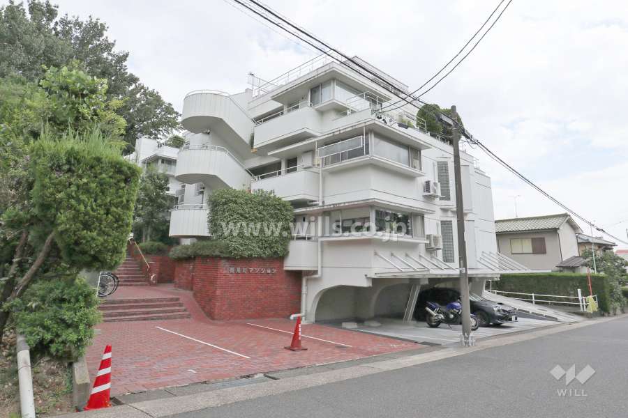 岳見町マンションの外観（北西側から）