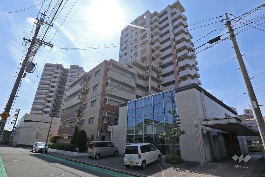 Ｄ’グラフォートスカイレジデンスの外観（北西側から）