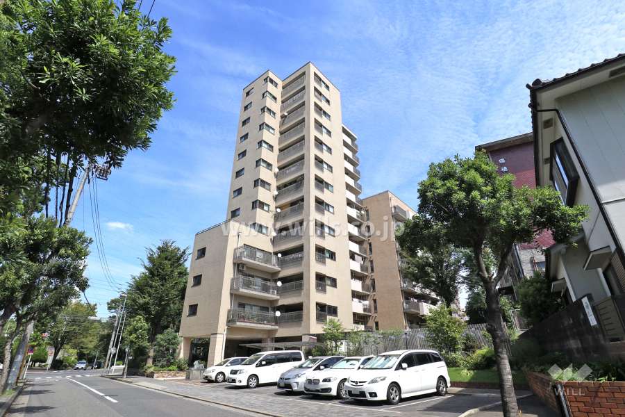 ライオンズマンション瑞穂公園の外観（南西側から）