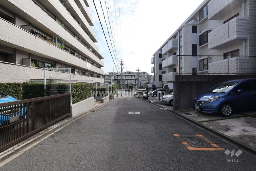 敷地南側の前面道路