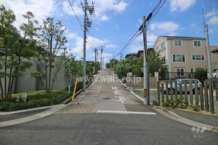 敷地北側の前面道路（東側から）