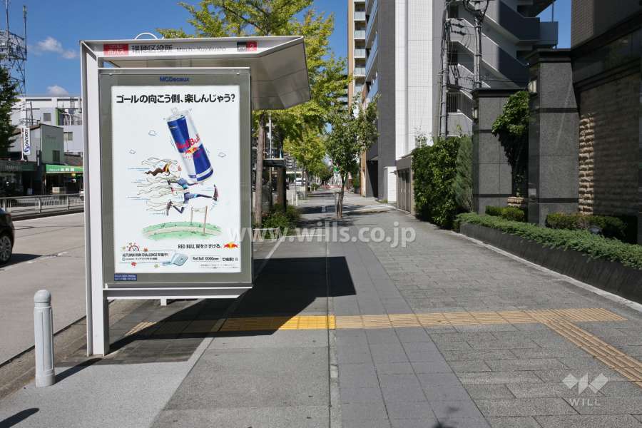 敷地西側の前面道路(南側から)