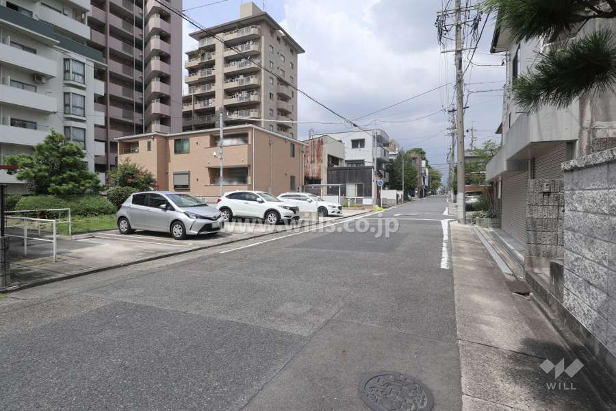 敷地東側前面道路（南側から）
