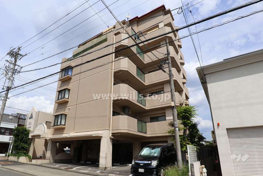 ジーオー瑞穂マンションの外観（南西側から）