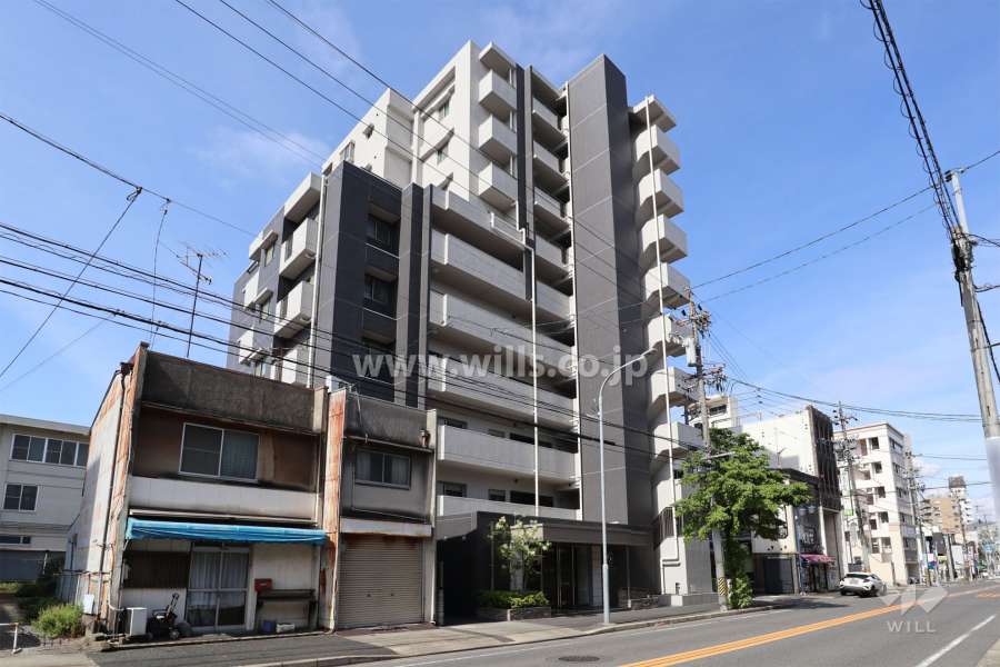 プレミアシティ桜山の外観（北東側から）