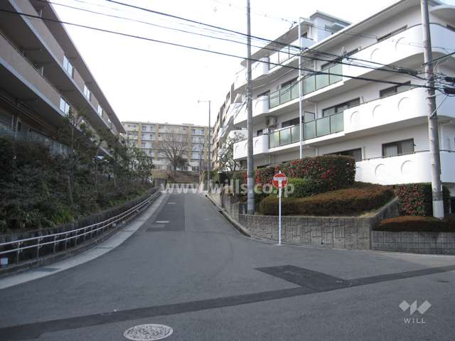 敷地南側の前面道路（東側から）