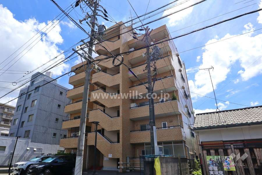 三旺マンション新瑞A棟の外観(北西側から)