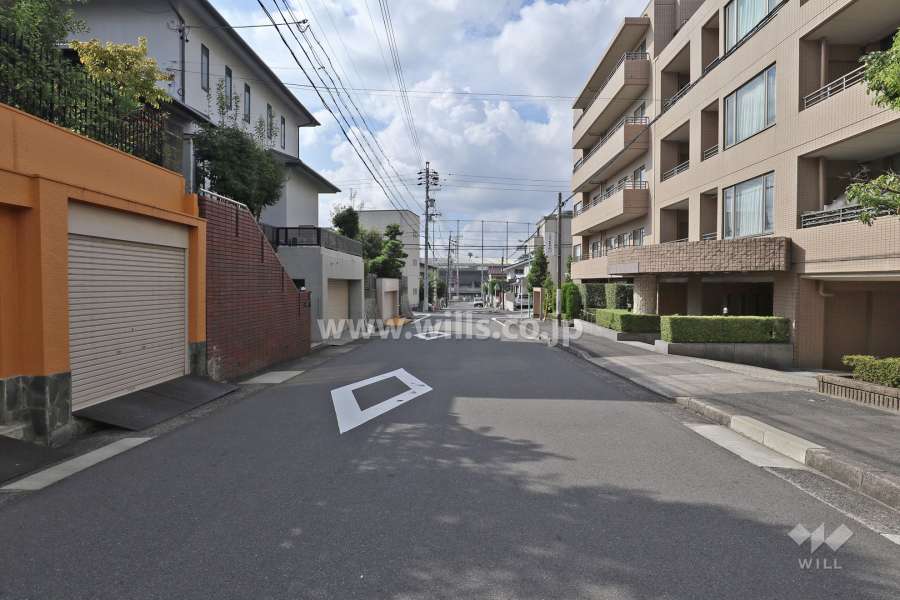 敷地東側の前面道路