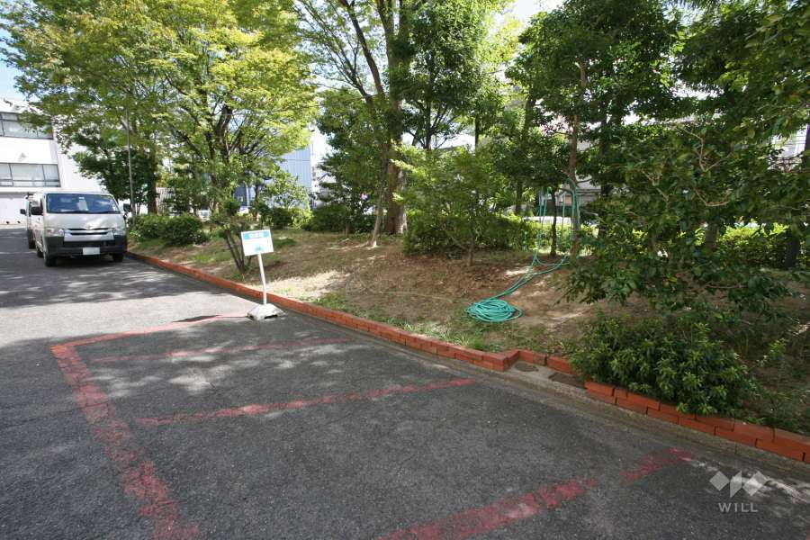 敷地内にある洗車場