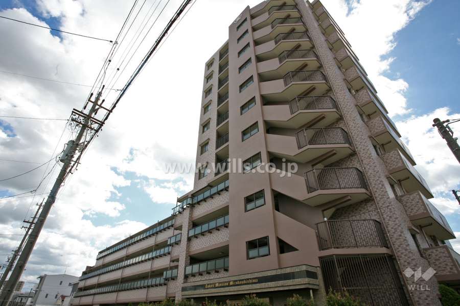 宝マンション瑞穂浮島の外観(北西側から)